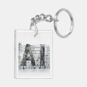 AI Industribokstavsarkitektur Konst