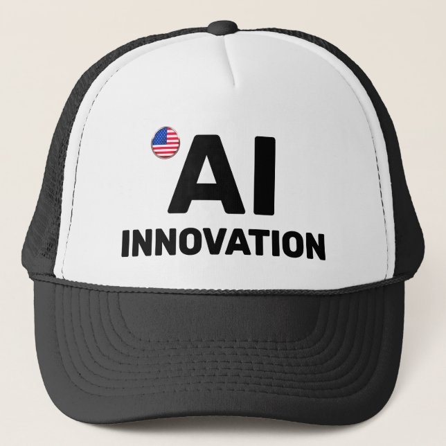AI Innovation™ Trucker Hat (Customize It!) Keps (Framsida)