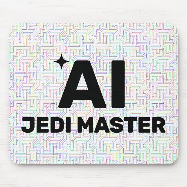 AI Jedi Master™ Mouse Pad (Customize It!) Musmatta (Framsidan)