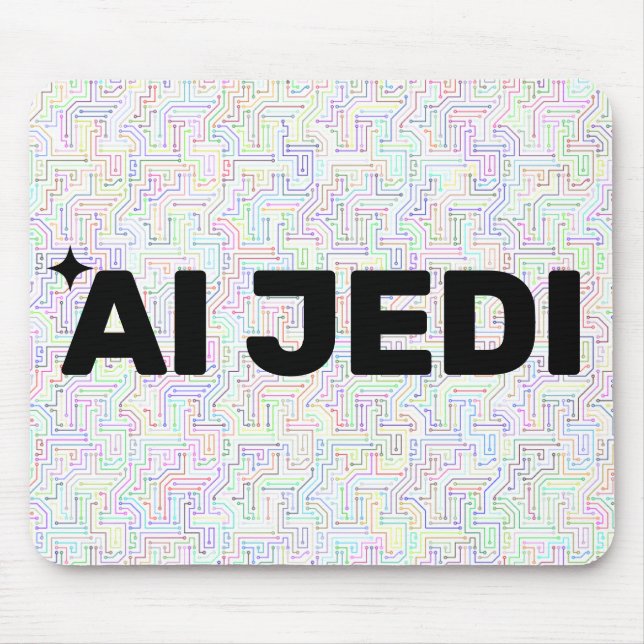AI Jedi™ Mouse Pad (Customize It!) Musmatta (Framsidan)