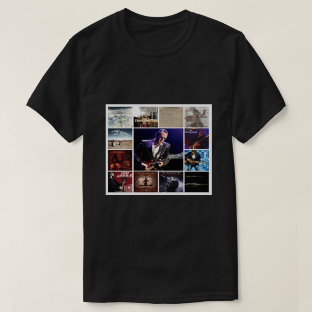 Ai joe bonamassa Quilt Blan T Shirt (Design framsida)