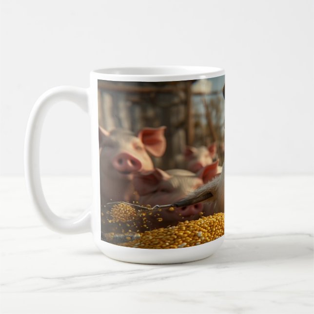 AI kapten Anka Dancer-Matande tid v1.0 Kaffemugg (Vänster)