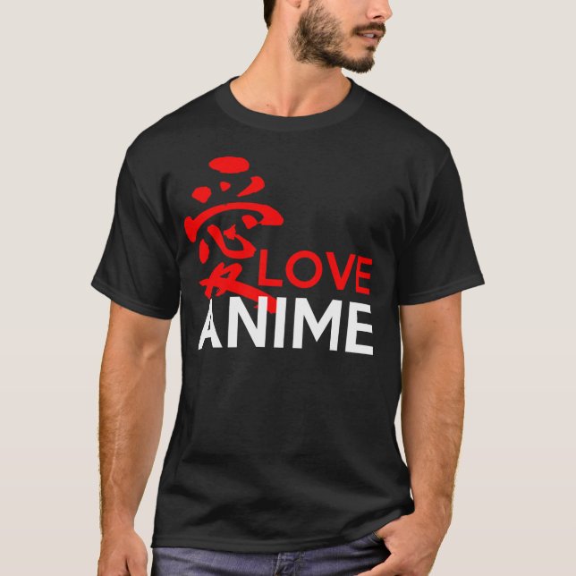Ai-kärlekAnime T Shirt (Framsida)