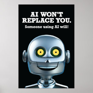 AI kommer inte att ersätta Du Poster v2