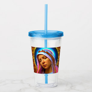 AI-konst av Den Saliga Jungfru Maria Take Away Mugg
