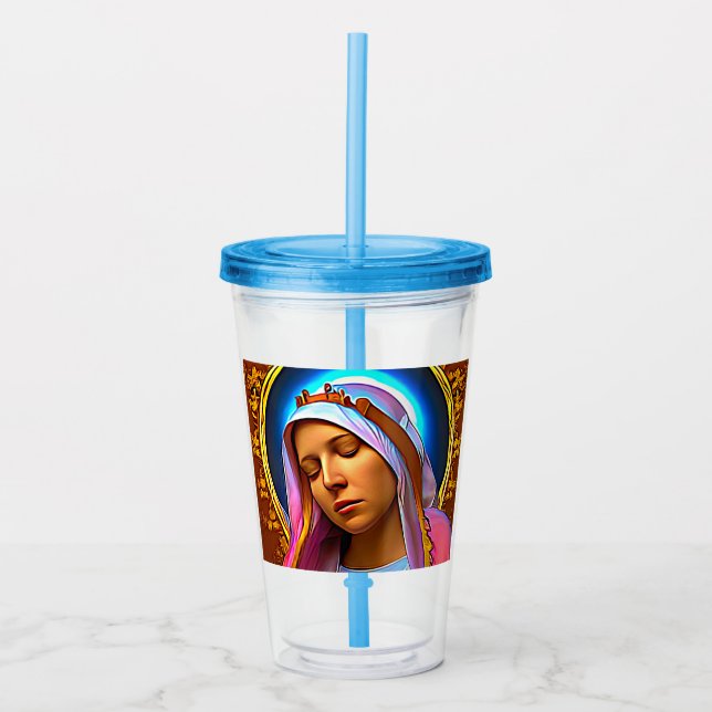 AI-konst av Den Saliga Jungfru Maria Take Away Mugg (Framsida)