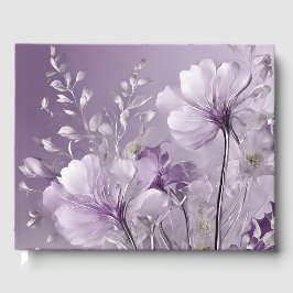 AI-konst med blommande lila blommor Gästböcker