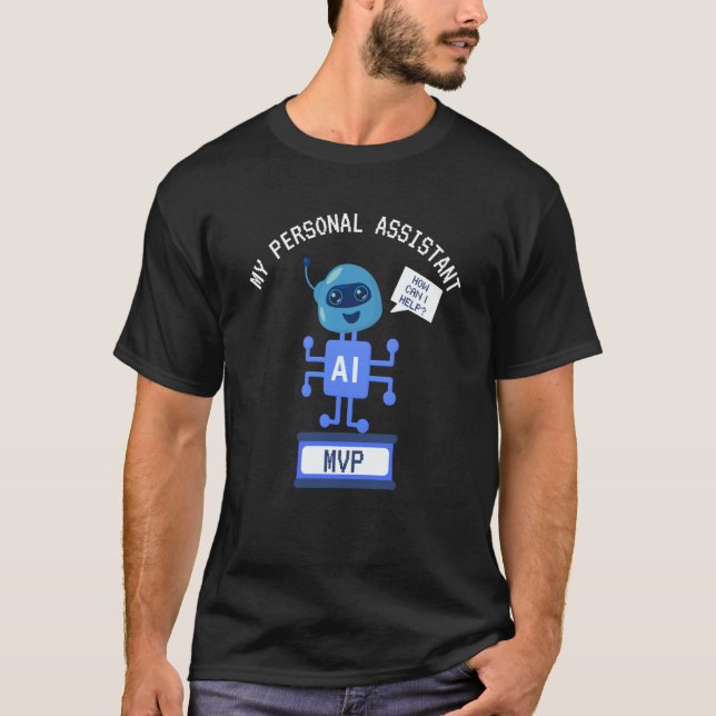 AI MVP Personal Assistant Productivity T Shirt (Framsida)