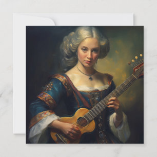 AI noblelady Music Julkort