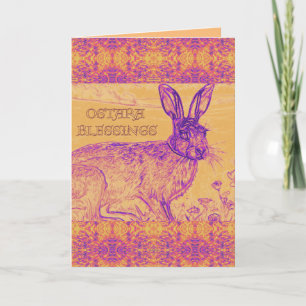 AI Ostara Kaninhälsningskort Kort