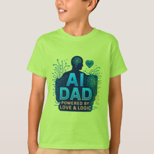 AI Pappa: Kärlek & Logics. FAR DAY GIFTS T Shirt