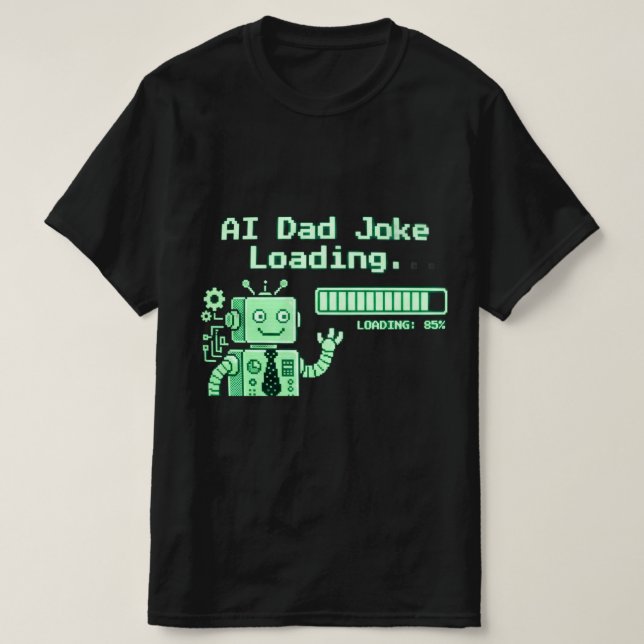 AI Pappaskämt Tröja Rolig Teknik Pappagåva (Design framsida)