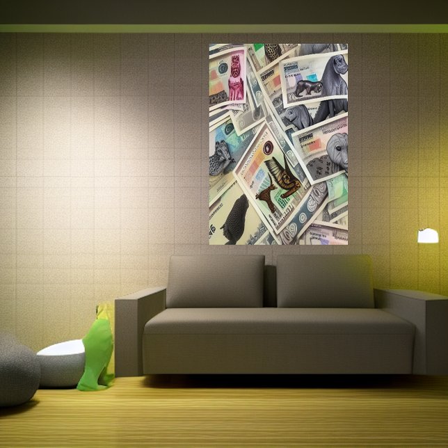 AI Pappra pengar | AI Art Poster (Skapare uppladdad)