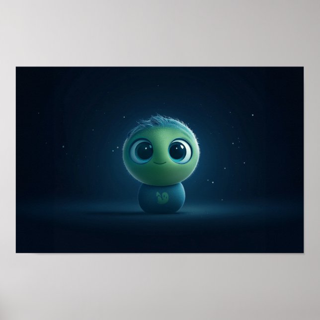 AI Pixar-Inspired Fuzzy Creatwall Art Poster (Framsidan)