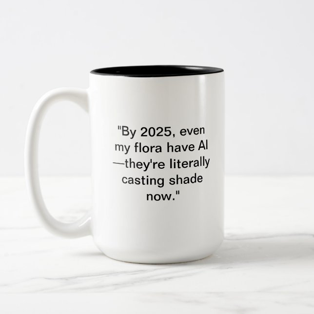 AI Plants Mugg | Funny Tech Nature Gift (Vänster)