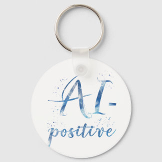AI-positiv textbild Nyckelring