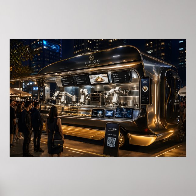 AI-Powered Robotic Food Truck  Poster (Framsidan)