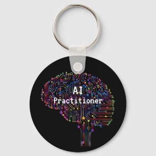 AI Practister of Artificial Intelligence Tech Nyckelring