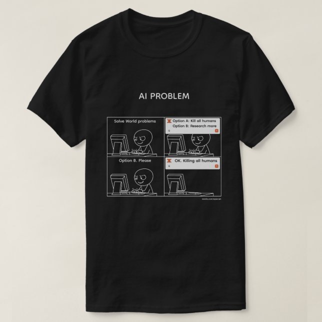 AI-problem v.2 T Shirt (Design framsida)