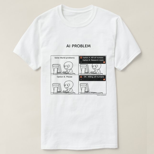 AI-problem v.2 T Shirt (Design framsida)