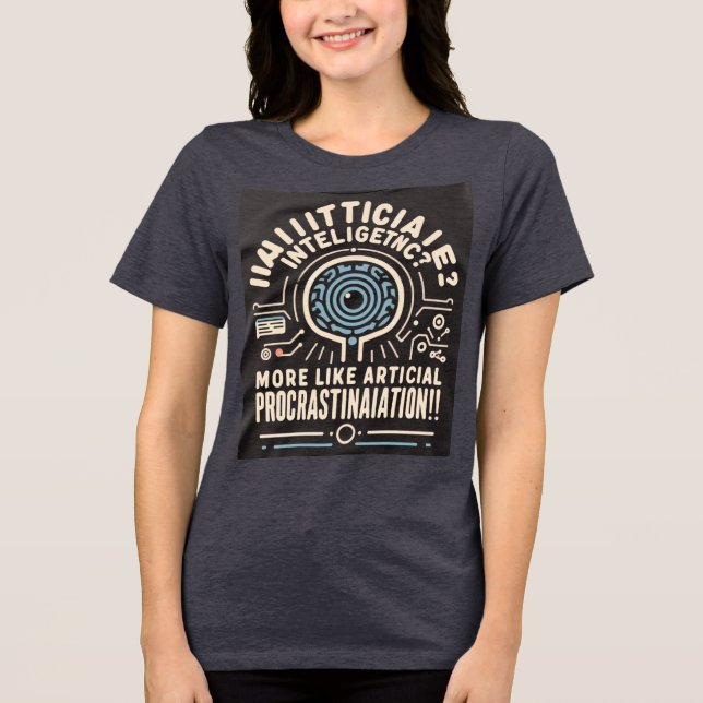 AI Procrastination T Shirt (Framsida)