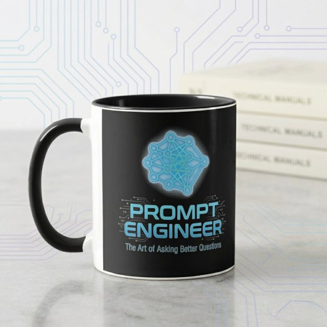 AI Prompt Engineer Kaffemugge – Rolig Tech Mugg (Skapare uppladdad)