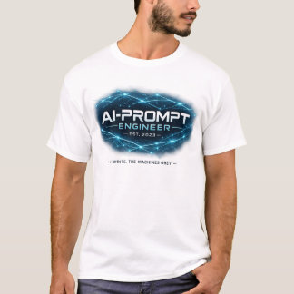 AI-Promptingenjör Est. 2023 Roligt Teknikskämt T Shirt
