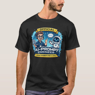 AI-Promptingenjör Est. 2023 Roligt Teknikskämt T Shirt
