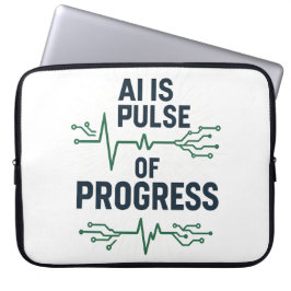 "AI Pulse Neoprenärm | Tech Progress" Laptop Fodral