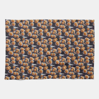 AI Pumpkin Jack o lantern Treats Kitchen Towel Kökshandduk