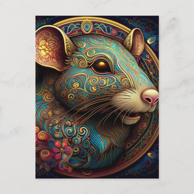 AI råtta Vykort (Framsida)