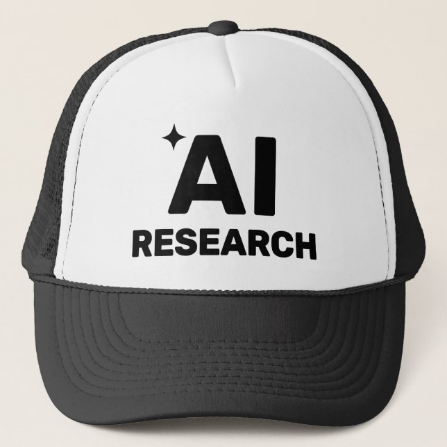 AI Research™ Trucker Hat Keps (Framsida)