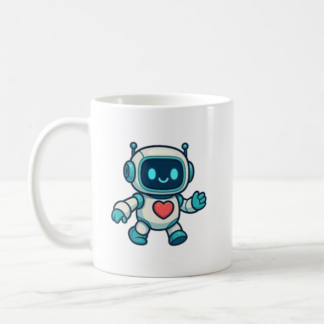 AI & Robot Characters Kaffemugg (Vänster)