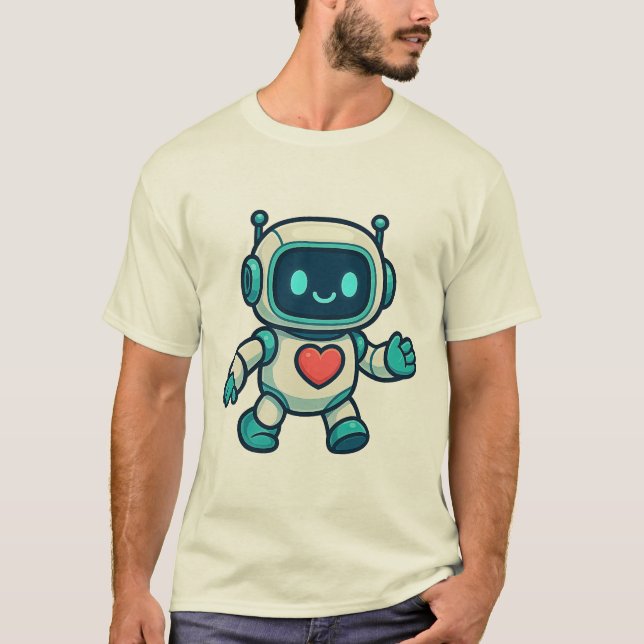AI & Robot Characters T Shirt (Framsida)