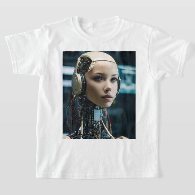 Ai robot t shirt (Laydown)