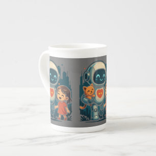 AI & Robotkaraktärer – Futuristisk Designkollektio Benporslin Mugg