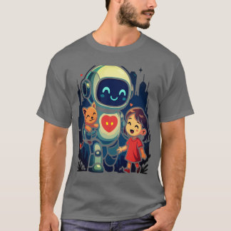 AI & Robotkaraktärer – Futuristisk Designkollektio T Shirt