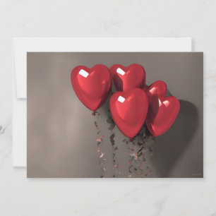Ai Robots Valentines day Hearts Julkort