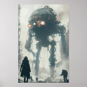 AI:s Stiga upp: Demonstration av artificiell intel Poster