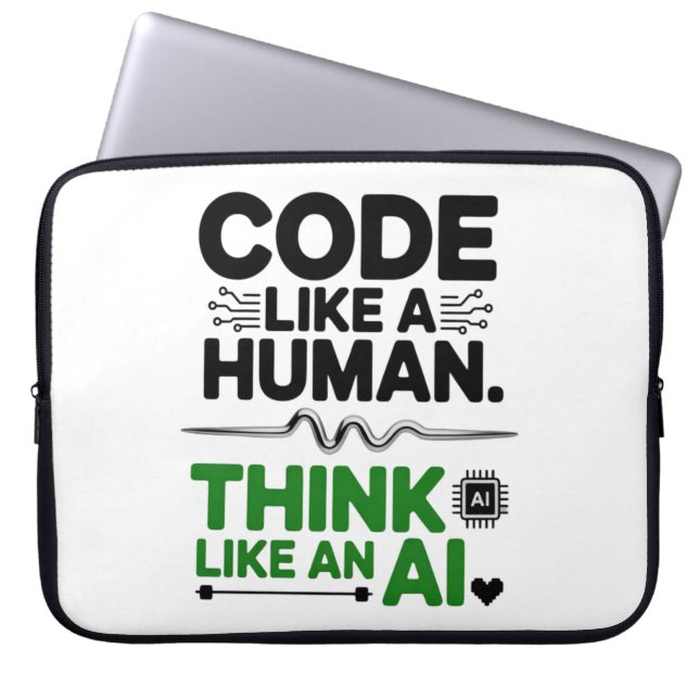 AI-samarbetsdesign för mänsklig centrerad design Laptop Fodral (Framsidan)