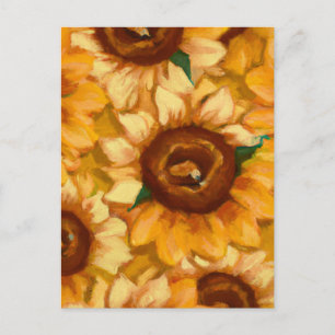 AI skapade solblommor Vykort