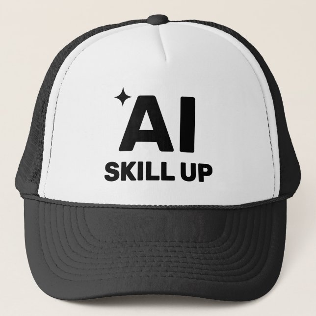 AI Skill Up™ Trucker Hat Keps (Framsida)