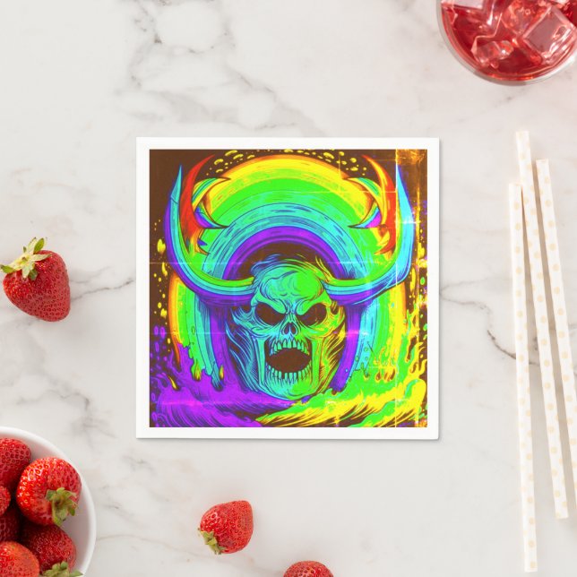 Ai Skull Art Pappersservett (Insitu)