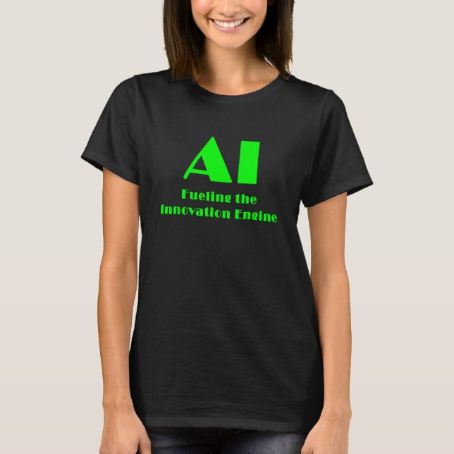 AI som driver innovationsmotorn T Shirt (Framsida)