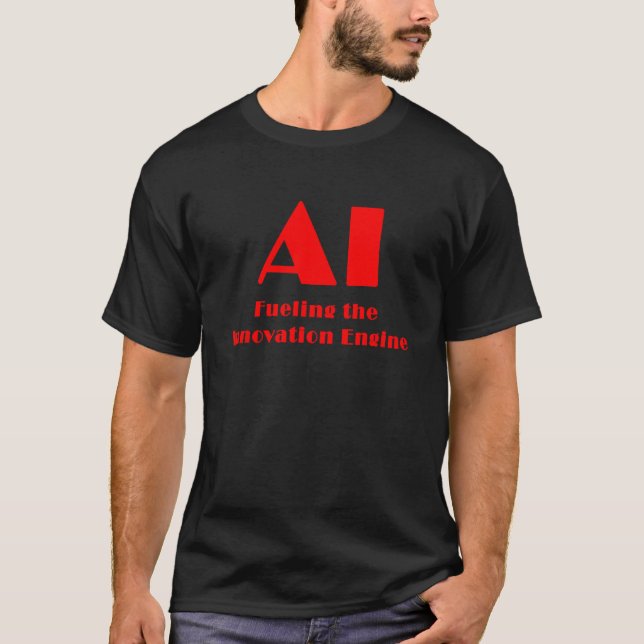 AI som driver innovationsmotorn T Shirt (Framsida)