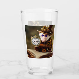 AI Steampunk apa sci fi Glas kopp
