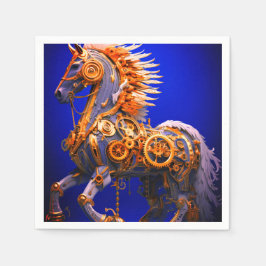 Ai Steampunk Horse Pappersservett