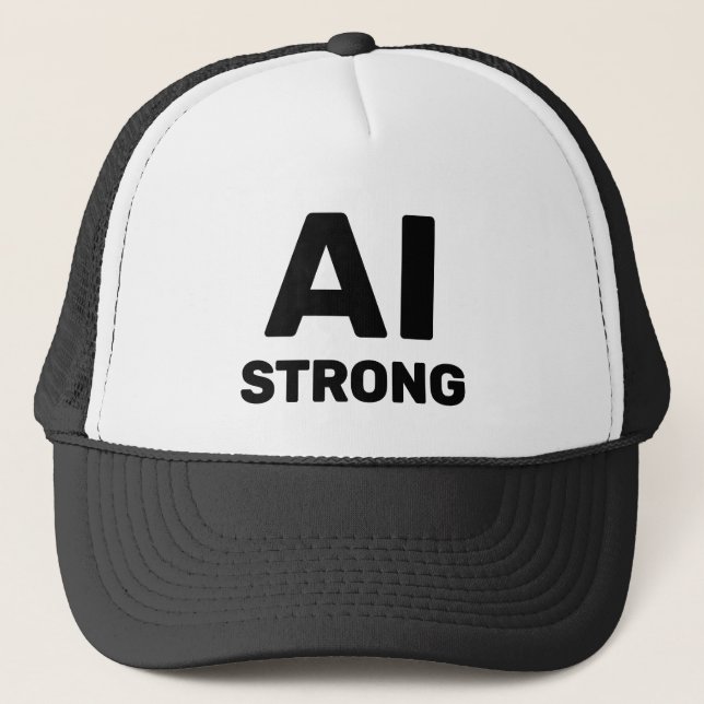 AI Strong™ Trucker Hat Keps (Framsida)