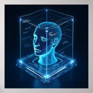 "AI-styrt erkännande av ansikte Poster