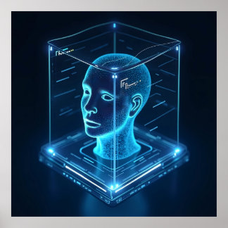 "AI-styrt erkännande av ansikte Poster